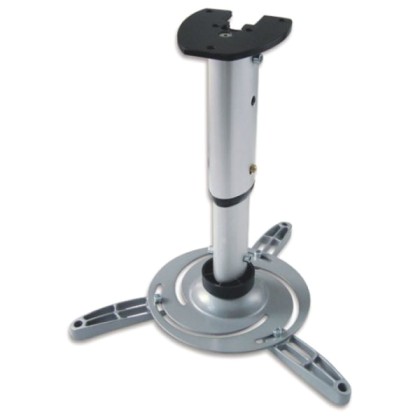 Techly Arm for projector 30-37cm ceiling, 15kg, silver