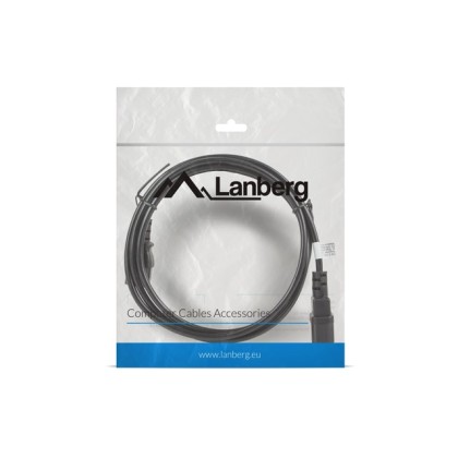 LANBERG Power cord extension cord IEC 320 C13 - C14 VDE 1.8M bla
