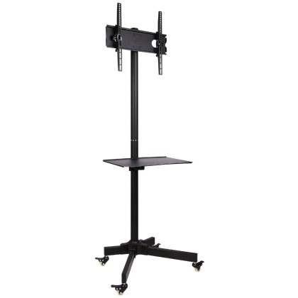 Techly Mobile stand LCD/LED 23-55 inches adjustable with shelf, 