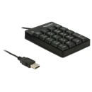 Delock Numeric keyboard with 19 keys, black