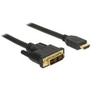 Delock Cable DVI-D (18+1) - HDMI M/M v1.2 2m Single Link black