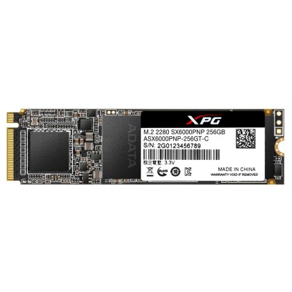 Adata Disc SSD XPG SX6000Pro 256G PCIe 3x4 2.1/1.2 GB/s M2