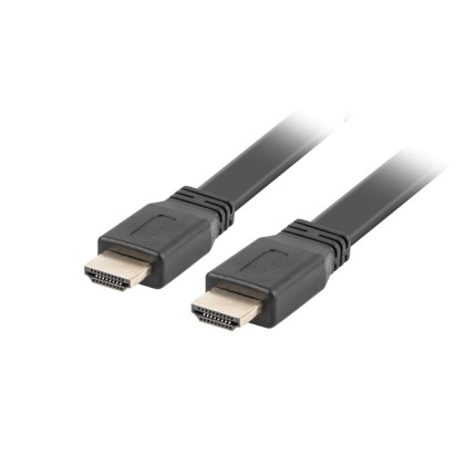 LANBERG Cable HDMI-HDMI v2.0 3m black flat