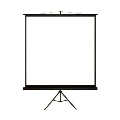 4world Projection screen on the static standard 152x152 1:1 whit