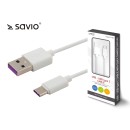 Elmak USB - USB typ C cable Quick Charge, 5A, 1m SAVIO CL-126