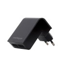 Gembird 2 ports charger USB 2.1A/black