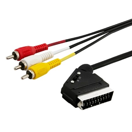 Elmak Audio / Video SCART cable CL-133 Savio - 3xRCA 2m