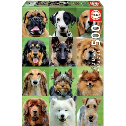 Educa Puzzle 500 Items Dogs Collage