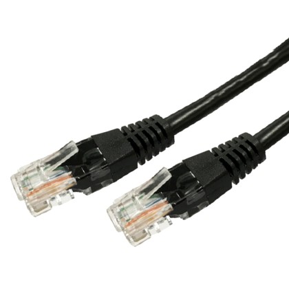 TB LAN network cable Patchcord cat.5e RJ45 UTP 7,5m. black