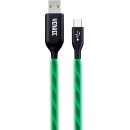 YENKEE Cable YCU 231 green LED Micro USB 2.0 LED