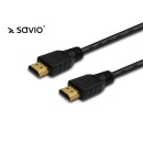 Elmak Cable HDMI gold v1.4 Savio CL-37 10pcs 3D pack, 4Kx2K, 1m