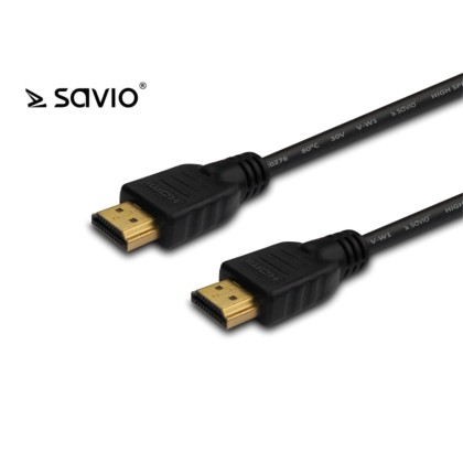 Elmak Cable HDMI gold v1.4 Savio CL-37 10pcs 3D pack, 4Kx2K, 1m