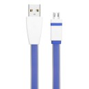 TB Micro USB cable flat blue 2 m.