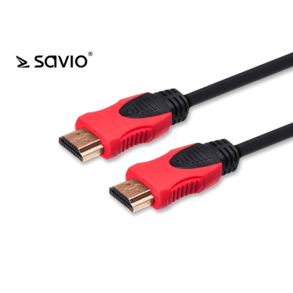 Elmak SAVIO CL-141 HDMI 2.0 cable, gold, 3D, 4Kx2K, copper, 10m,