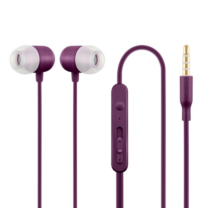 ACME Europe HE21P Earphones with mic.,in-ear,violet