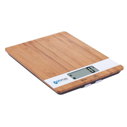 ORO-MED Digital kitchen scale bamboo wood