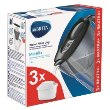 Brita Filter jug Marella MXplus graphite + 3 refills