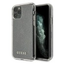 Guess GUHCN58PCGLSI iPhone 11 Pro srebrny/silver hard case Glitt
