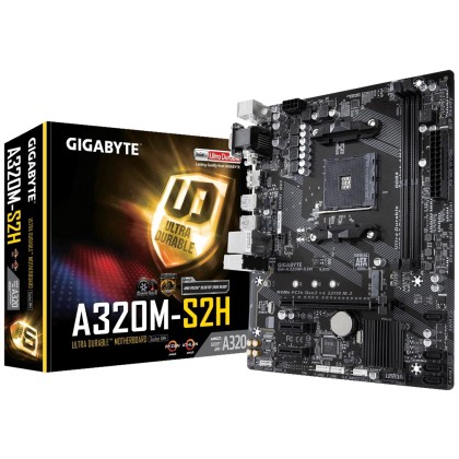 Gigabyte GA-A320M-S2H motherboard Socket AM4 Micro ATX AMD A320