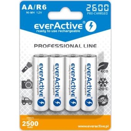 everActive Ni-MH R6 AA 2600 mAh Professional Line
