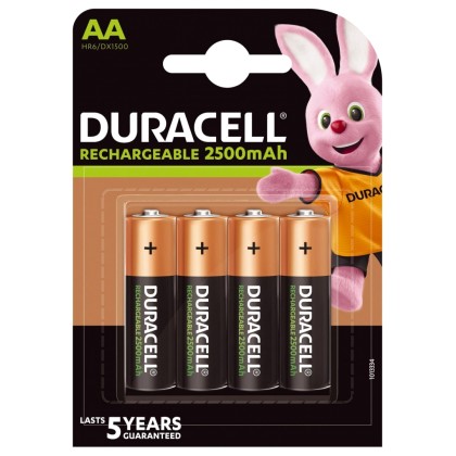 Duracell HR6 AA 4-pack Rechargeable battery Nickel-Metal Hydride