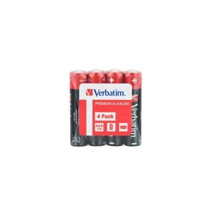 Battery Set AAA Verbatim LR3 AAA 49500 (x 4)