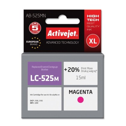 Activejet ink for Brother LC525M