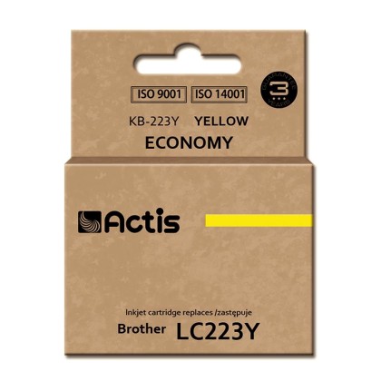 Actis KB-223Y ink cartridge for Brother, LC223Y comaptible stand