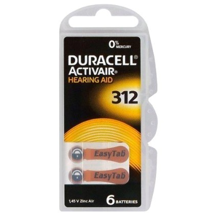 Duracell ActivAir 312 Hearing aid battery