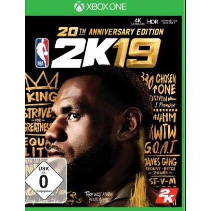 NBA 2K19 - 20th Anniversary Edition (German Box - Multi Lang in 