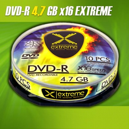 Plate DVD EXTREME 1166 (4,7GB; x16; 10pcs; Cake)