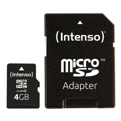 Intenso 4GB MicroSDHC memory card Class 10