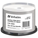 Verbatim DVD-R Wide Silver Inkjet Printable No ID Brand