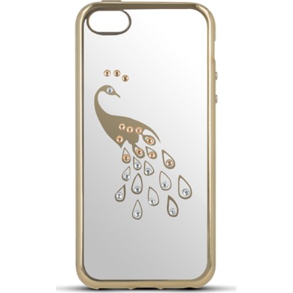 BEEYO PEACOCK BACK CASE FOR IPHONE 5/5S GOLD