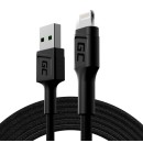 Green Cell Cable Ray USB-Lightning 200cm, LED backlight