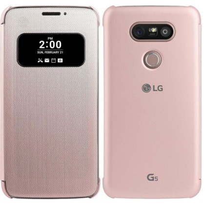 LG CFV-160.AGEUPK BOOK CASE FOR LG G5 PINK