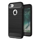 Carbon Case Flexible Cover TPU Case for iPhone 6S / 6 black