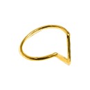 Δαχτυλίδι Από Ορείχαλκο Επιχρυσωμένο KNI39864