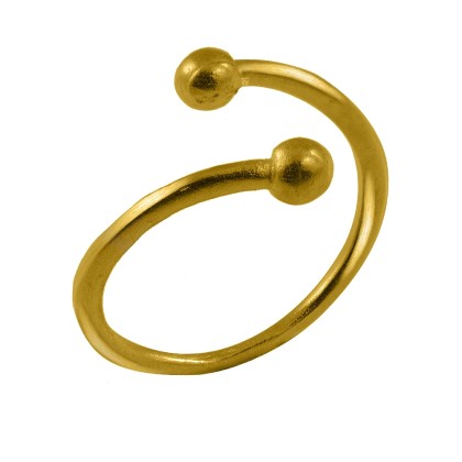 Δαχτυλίδι Από Ορείχαλκο Επιχρυσωμένο KNI39873
