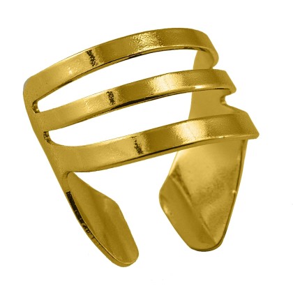 Δαχτυλίδι Από Ορείχαλκo Επιχρυσωμένο 24Κ KNI39919