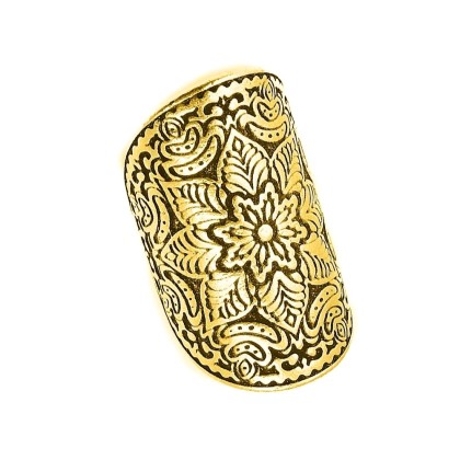 Δαχτυλίδι Από Ορείχαλκο Επιχρυσωμένο 24Κ Mandala KPF39955