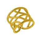Δαχτυλίδι Από Ορείχαλκο Επιχρυσωμένο 24Κ KPF39963