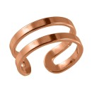 Δαχτυλίδι Από Ορείχαλκο Ροζ Επιχρυσωμένο KNI39985