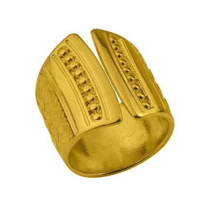 Δαχτυλίδι Από Ορείχαλκο Επιχρυσωμένο KPF38535