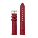 Cluse Strap 18 MM Deep Red Lizard/Gold CLS082