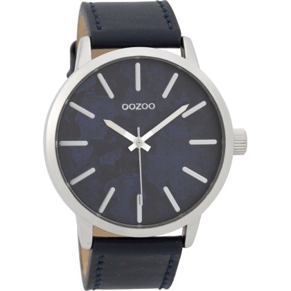 OOZOO Timepieces Blue Leather Strap C9602