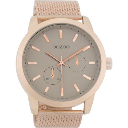 OOZOO Timepieces XXL Rose Gold Metal Strap C9662