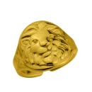 Δαχτυλίδι Από Ορείχαλκο Επιχρυσωμένο 24Κ Με Λιοντάρι PF38597