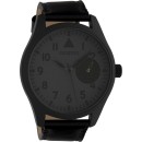 OOZOO Timepieces XXL Black Leather Strap C10329