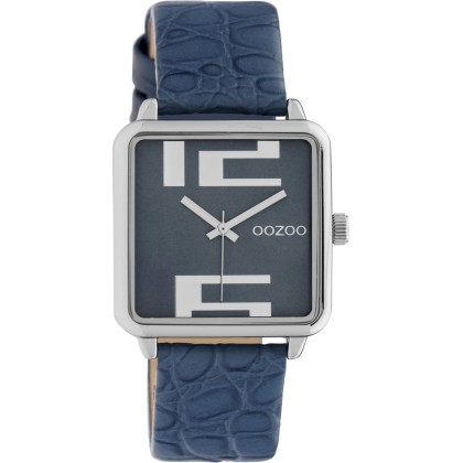 OOZOO Timepieces Blue Leather Strap C10366